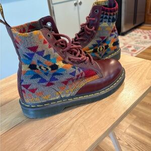 Dr. Martens Multicolor Lace-Up Boots